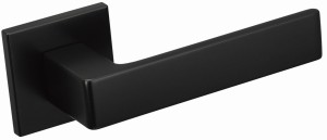 KLAMKA APOLLO FIT KAF B00  ROZETA KWADRAT CZARNY