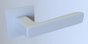 KLAMKA PARMA KPR 800 ROZETA KWADRAT  BIAŁY
