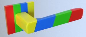 KLAMKA PARMA KPR MC00 ROZ. KWADRAT  multiCOLOR