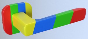 KLAMKA PARMA KPR QO MC00 ROZ.KW.-OWAL multiCOLOR