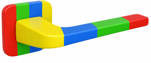 KLAMKA SOLO KSO QO MC00 ROZ.KW.-OWAL multiCOLOR