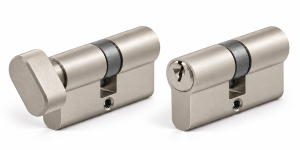 SYSTEM 1 KLUCZA 30/30 + 30/30G NIKIEL/SATYNA. W komplecie 3 klucze