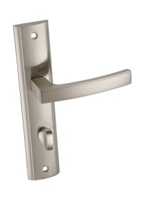 KLAMKA HERMES KHR 313 DŁUGI SZYLD WC SATYNA