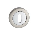 ROZETA OKRĄGŁA RCK 101 KLUCZ SATYNA/CHROM