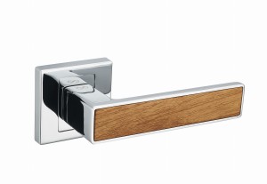 KLAMKA CONCEPT KCK 700/DĄB  ROZETA KW. CHR./DĄB
