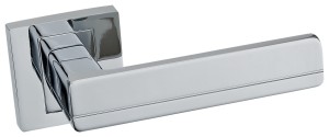 KLAMKA PLATON KPL 700 - ROZETA KWADRAT CHROM