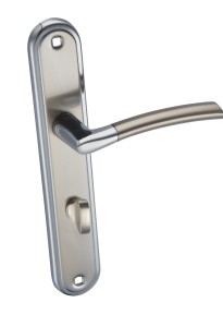 KLAMKA DALIA KDL 113 NA SZYLDZIE DŁ. WC SAT/CHR